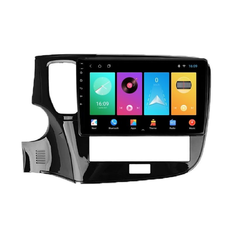 Navigatie dedicata cu Android Mitsubishi Outlander III 2019 - 2021, 1GB RAM, Radio GPS Dual Zone, Display HD IPS 10" Touchscreen, Internet Wi-Fi, Bluetooth, MirrorLink, USB