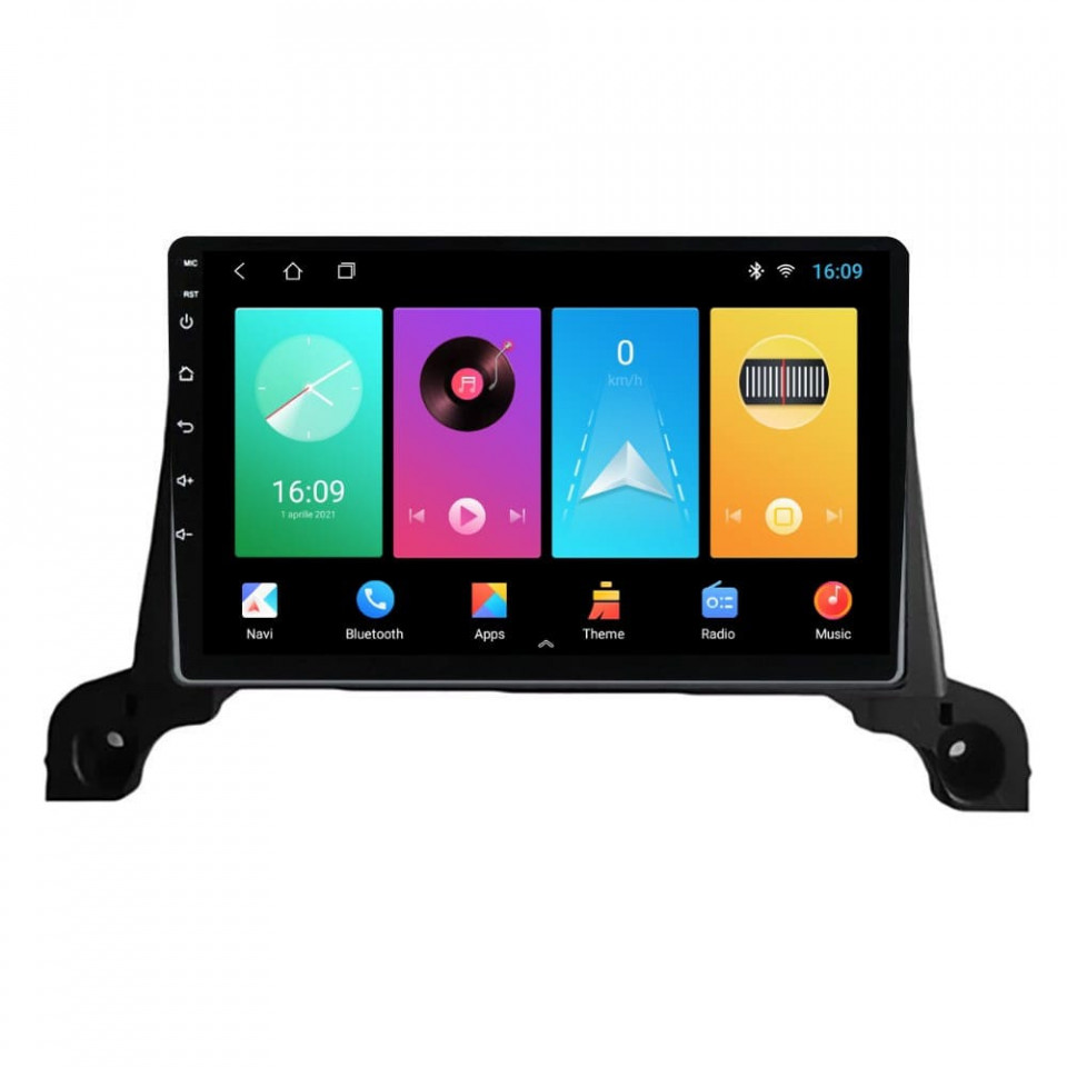 Navigatie dedicata cu Android Peugeot 3008 2016 - 2020, 1GB RAM, Radio GPS Dual Zone, Display HD IPS 9" Touchscreen, Internet Wi-Fi, Bluetooth, MirrorLink, USB