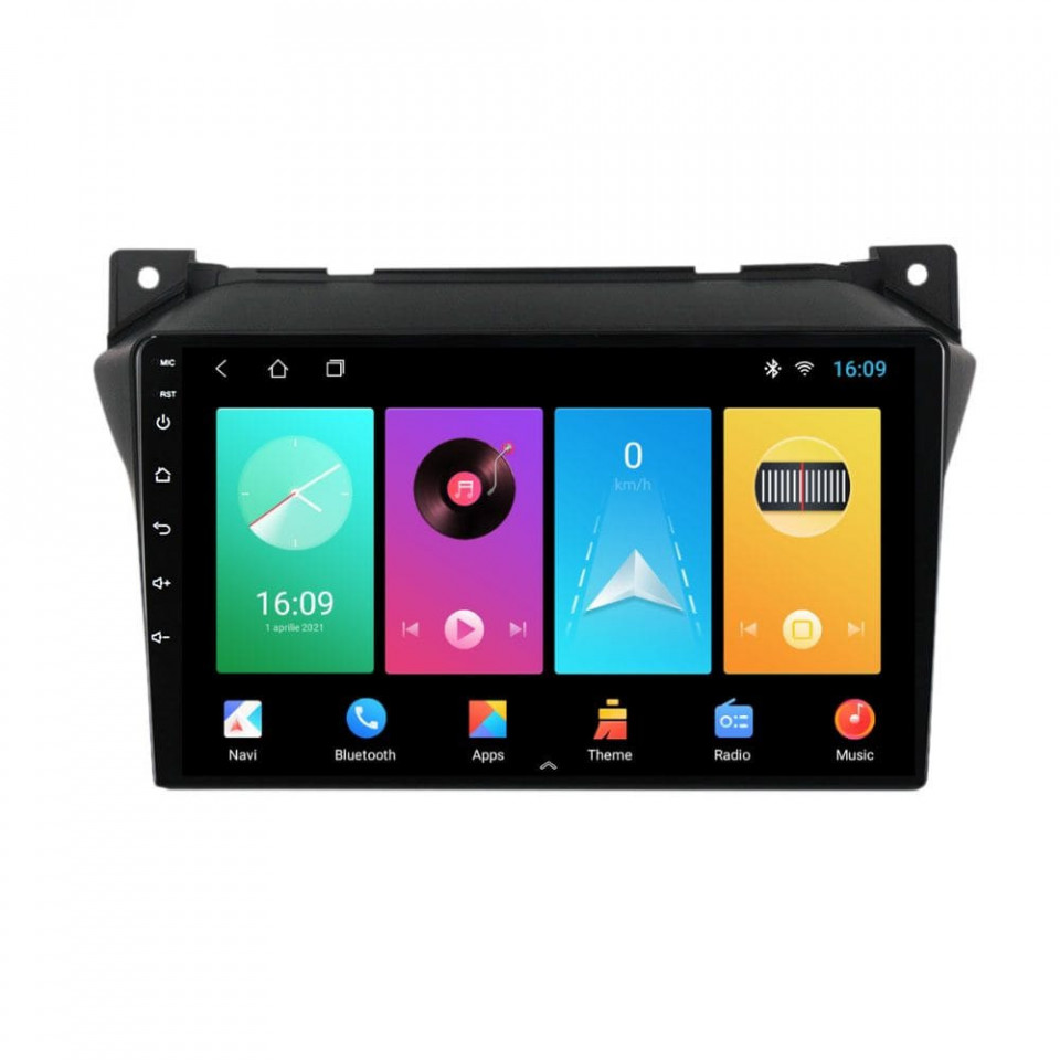 Navigatie dedicata cu Android Suzuki Alto VII 2009 - 2016, 1GB RAM, Radio GPS Dual Zone, Display HD IPS 9" Touchscreen, Internet Wi-Fi, Bluetooth, MirrorLink, USB