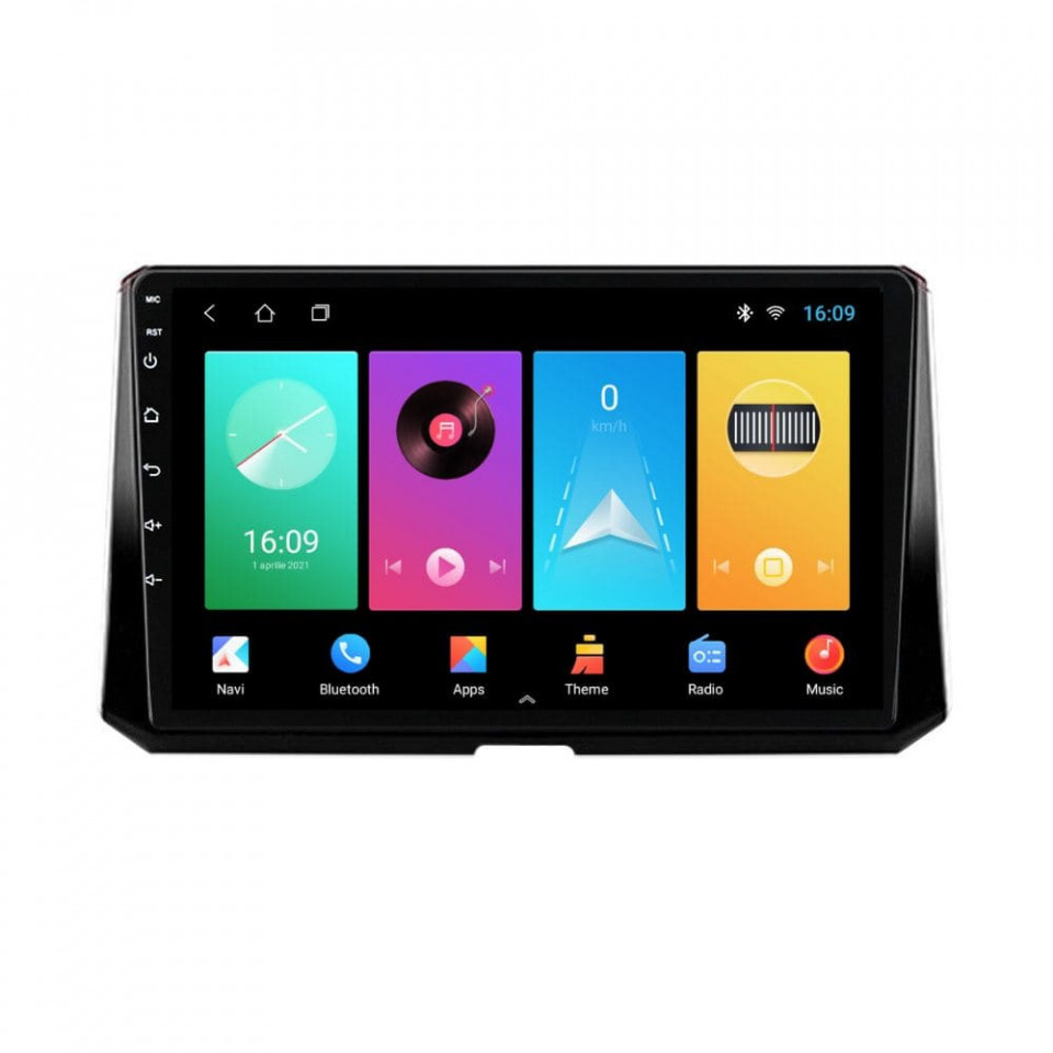Navigatie dedicata cu Android Toyota Corolla E21 dupa 2019, 1GB RAM, Radio GPS Dual Zone, Display HD IPS 10" Touchscreen, Internet Wi-Fi, Bluetooth, MirrorLink, USB