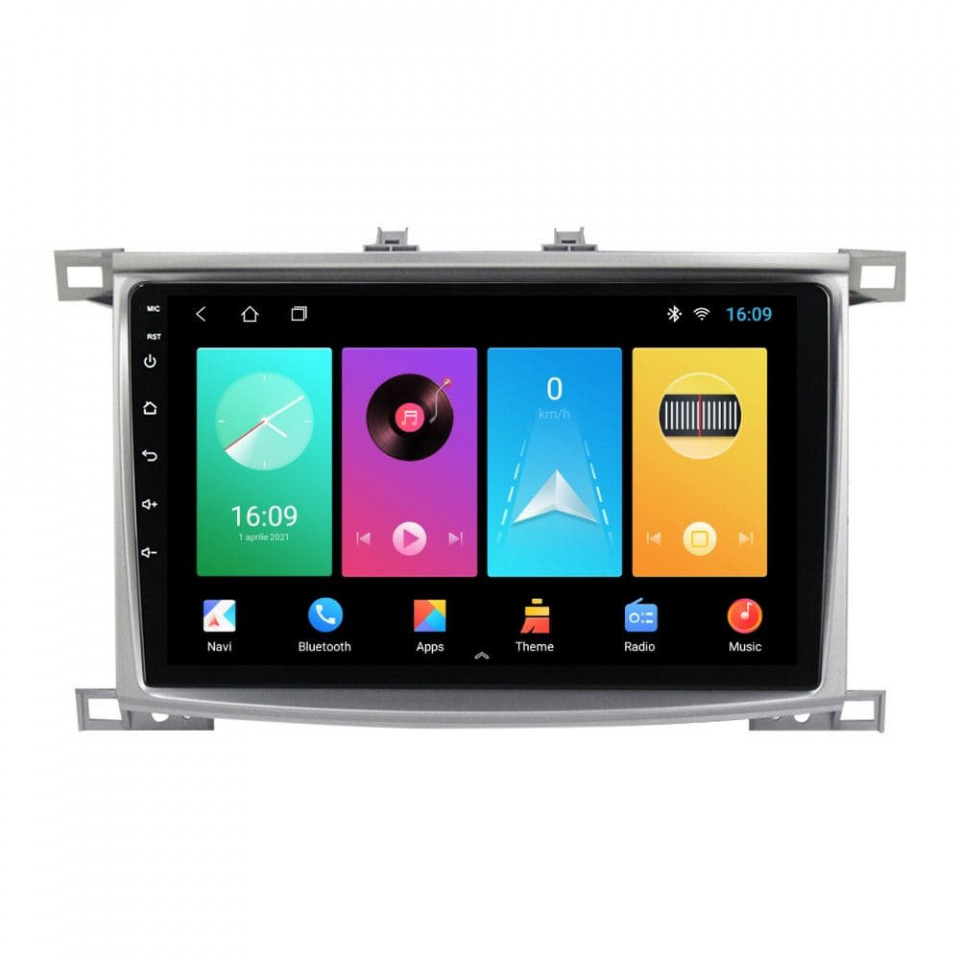 Navigatie dedicata cu Android Toyota Land Cruiser J100 2002 - 2008, 1GB RAM, Radio GPS Dual Zone, Display HD IPS 10" Touchscreen, Internet Wi-Fi, Bluetooth, MirrorLink, USB