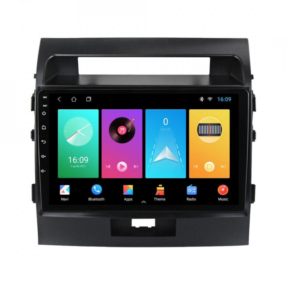 Navigatie dedicata cu Android Toyota Land Cruiser J200 2008 - 2015, 1GB RAM, Radio GPS Dual Zone, Display HD IPS 10" Touchscreen, Internet Wi-Fi, Bluetooth, MirrorLink, USB