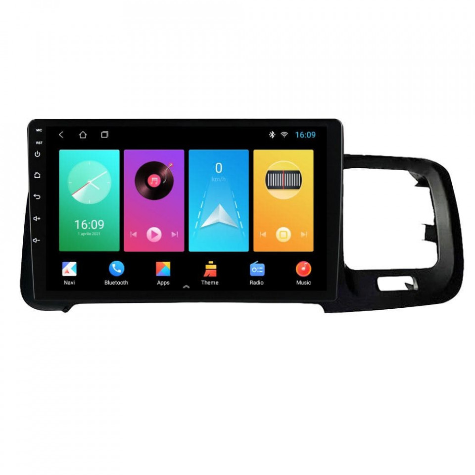 Navigatie dedicata cu Android Volvo S60 II / V60 I 2010 - 2014, 1GB RAM, Radio GPS Dual Zone, Display HD IPS 9" Touchscreen, Internet Wi-Fi, Bluetooth, MirrorLink, USB