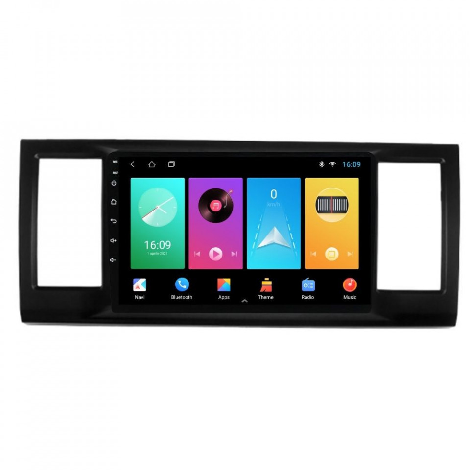 Navigatie dedicata cu Android VW Transporter / Caravelle / Multivan T6 2015 - 2020, 1GB RAM, Radio GPS Dual Zone, Display HD IPS 9" Touchscreen, Internet Wi-Fi, Bluetooth, MirrorLink, USB