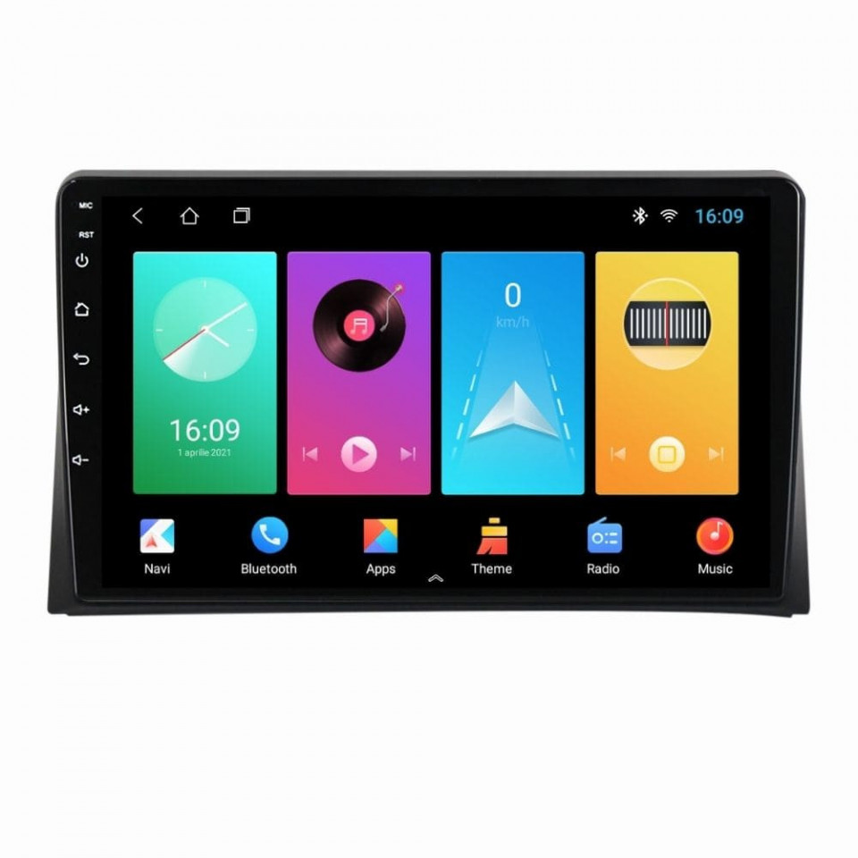 Navigatie dedicata cu Android VW Multivan V (2003-2015), 1GB RAM, Radio GPS Dual Zone, Display HD IPS 9" Touchscreen, Internet Wi-Fi, Bluetooth, MirrorLink, USB