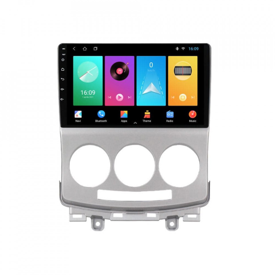 Navigatie dedicata cu Android Mazda 5 2005 - 2010, 2GB RAM, Radio GPS Dual Zone, Display HD IPS 9" Touchscreen, Internet Wi-Fi, Bluetooth, MirrorLink, USB