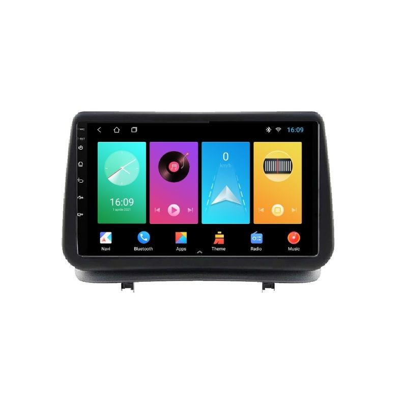 Navigatie dedicata cu Android Renault Clio III 2005 - 2012, 2GB RAM, Radio GPS Dual Zone, Display HD IPS 9" Touchscreen, Internet Wi-Fi, Bluetooth, MirrorLink, USB