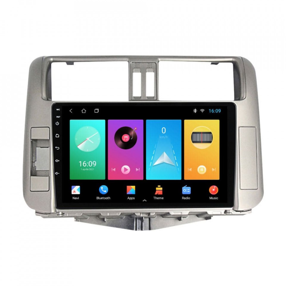 Navigatie dedicata cu Android Toyota Land Cruiser Prado J150 2009 - 2013, 2GB RAM, Radio GPS Dual Zone, Display HD IPS 9" Touchscreen, Internet Wi-Fi, Bluetooth, MirrorLink, USB