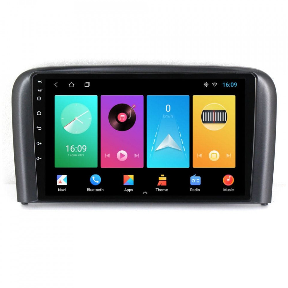 Navigatie dedicata cu Android Volvo S80 I 2004 - 2006, 2GB RAM, Radio GPS Dual Zone, Display HD IPS 9" Touchscreen, Internet Wi-Fi, Bluetooth, MirrorLink, USB