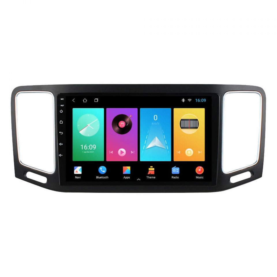 Navigatie dedicata cu Android VW Sharan dupa 2010, 2GB RAM, Radio GPS Dual Zone, Display HD IPS 9'' Touchscreen, Internet Wi-Fi, Bluetooth, MirrorLink, USB