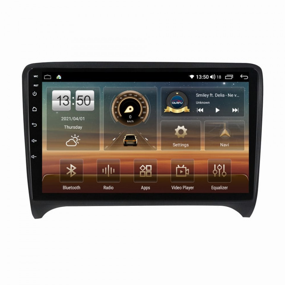 Navigatie dedicata cu Android Audi TT 2006 - 2015, 4GB RAM, Radio GPS Dual Zone, Display HD QLED 9" Touchscreen, Internet Wi-Fi si slot SIM 4G, Bluetooth, MirrorLink, USB