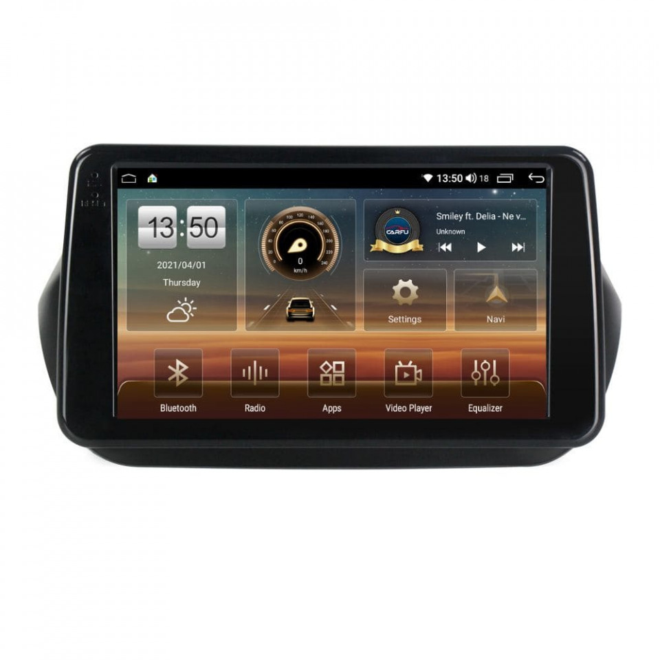 Navigatie dedicata cu Android Fiat Qubo 2008 - 2019, 4GB RAM, Radio GPS Dual Zone, Display HD QLED 9" Touchscreen, Internet Wi-Fi si slot SIM 4G, Bluetooth, MirrorLink, USB