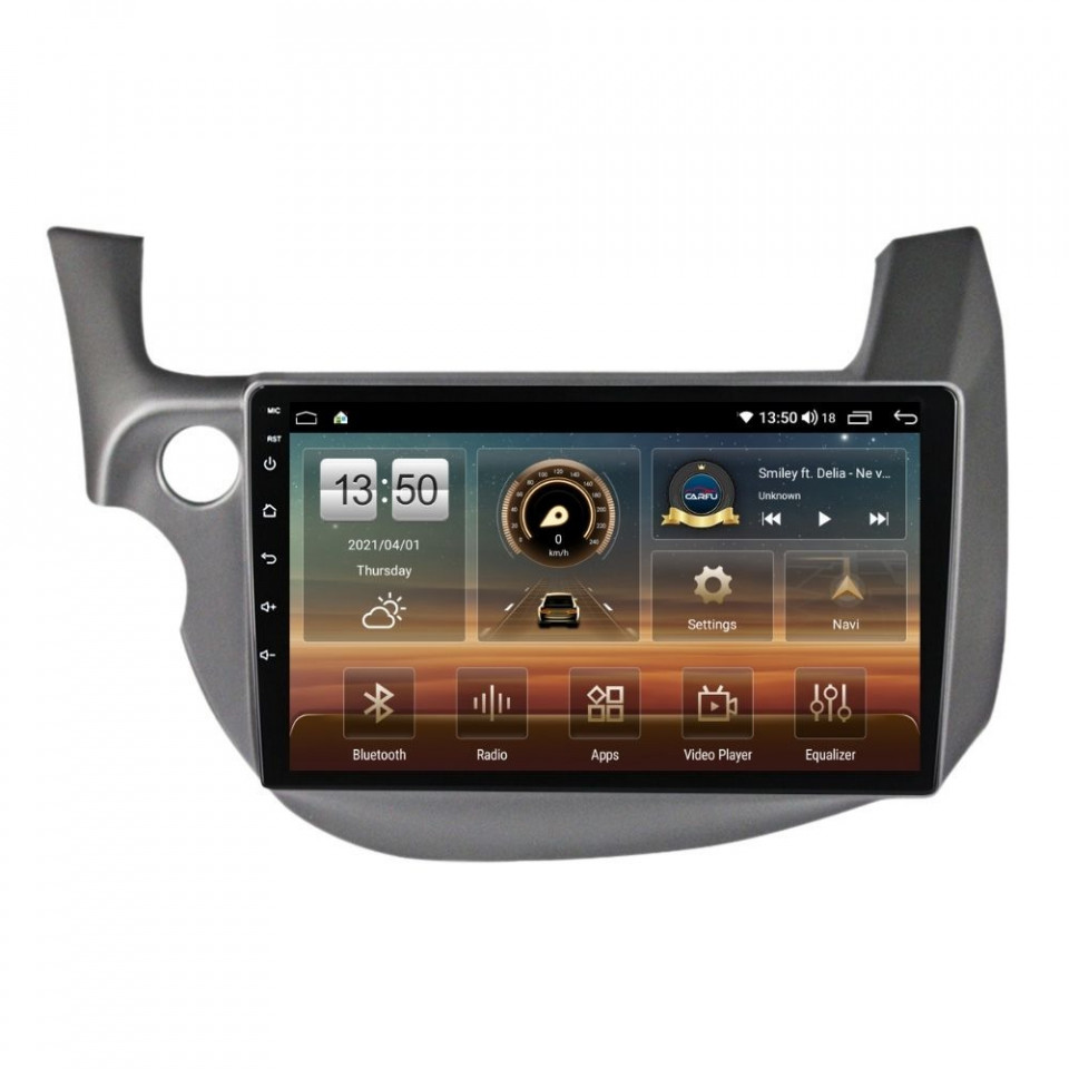 Navigatie dedicata cu Android Honda Jazz III 2007 - 2013, 4GB RAM, Radio GPS Dual Zone, Display HD QLED 10" Touchscreen, Internet Wi-Fi si slot SIM 4G, Bluetooth, MirrorLink, USB