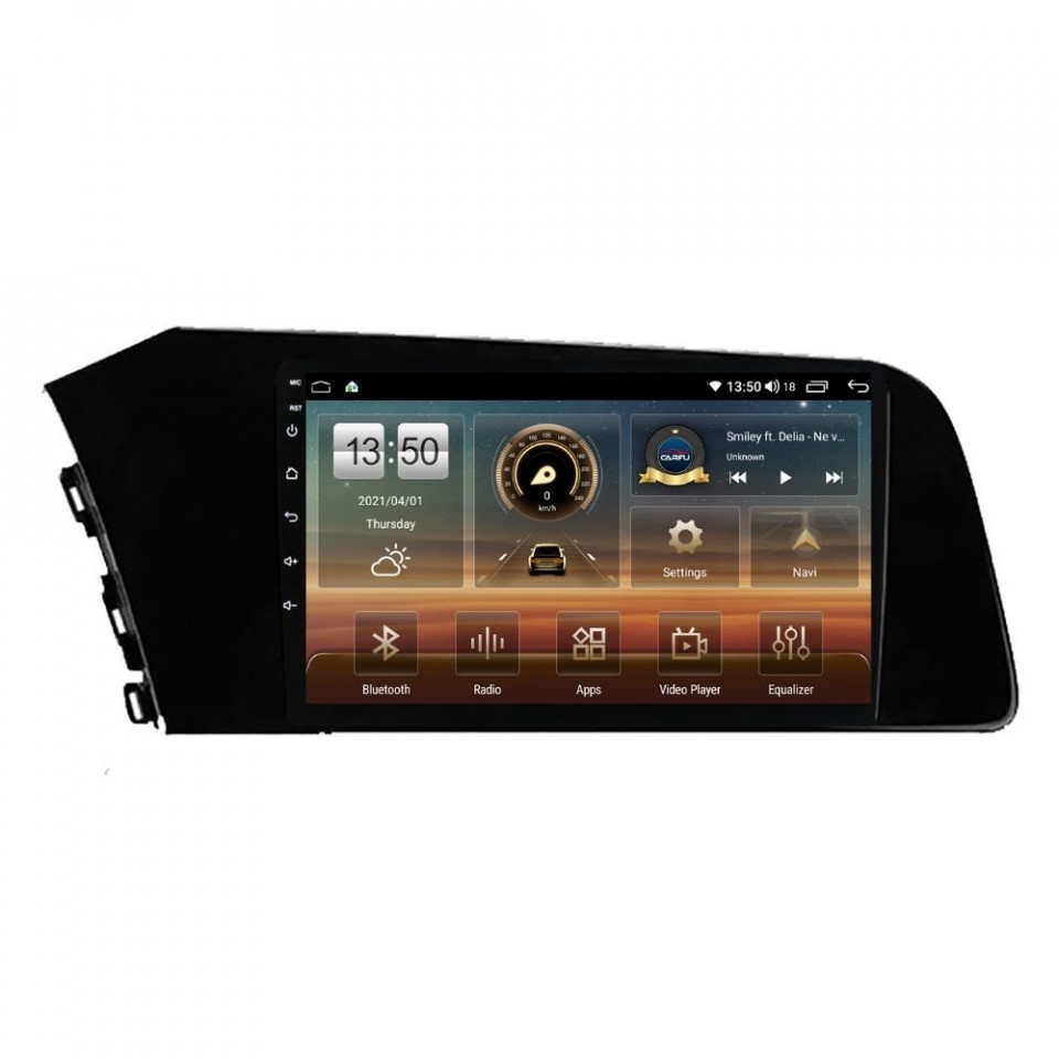 Navigatie dedicata cu Android Hyundai Elantra VII dupa 2020, 4GB RAM, Radio GPS Dual Zone, Display HD QLED 10" Touchscreen, Internet Wi-Fi si slot SIM 4G, Bluetooth, MirrorLink, USB