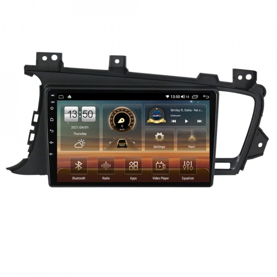 Navigatie dedicata cu Android Kia Optima I 2010 - 2015, 4GB RAM, Radio GPS Dual Zone, Display HD QLED 9" Touchscreen, Internet Wi-Fi si slot SIM 4G, Bluetooth, MirrorLink, USB