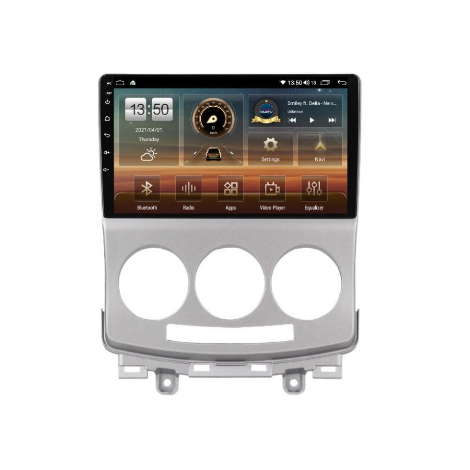 Navigatie dedicata cu Android Mazda 5 2005 - 2010, 4GB RAM, Radio GPS Dual Zone, Display HD QLED 9" Touchscreen, Internet Wi-Fi si slot SIM 4G, Bluetooth, MirrorLink, USB