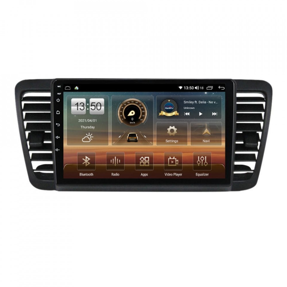 Navigatie dedicata cu Android Subaru Outback / Legacy 2003 - 2009, 4GB RAM, Radio GPS Dual Zone, Display HD QLED 9" Touchscreen, Internet Wi-Fi si slot SIM 4G, Bluetooth, MirrorLink, USB