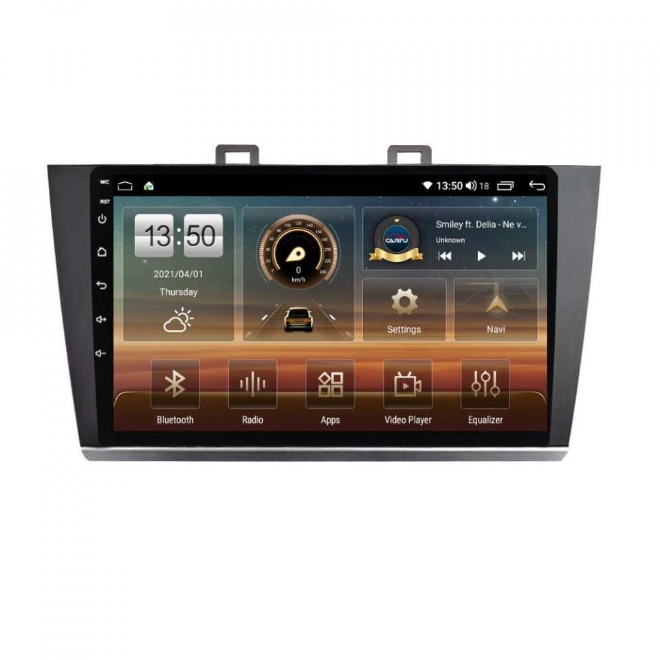 Navigatie dedicata cu Android Subaru Outback / Legacy 2014 - 2019, 4GB RAM, Radio GPS Dual Zone, Display HD QLED 9" Touchscreen, Internet Wi-Fi si slot SIM 4G, Bluetooth, MirrorLink, USB