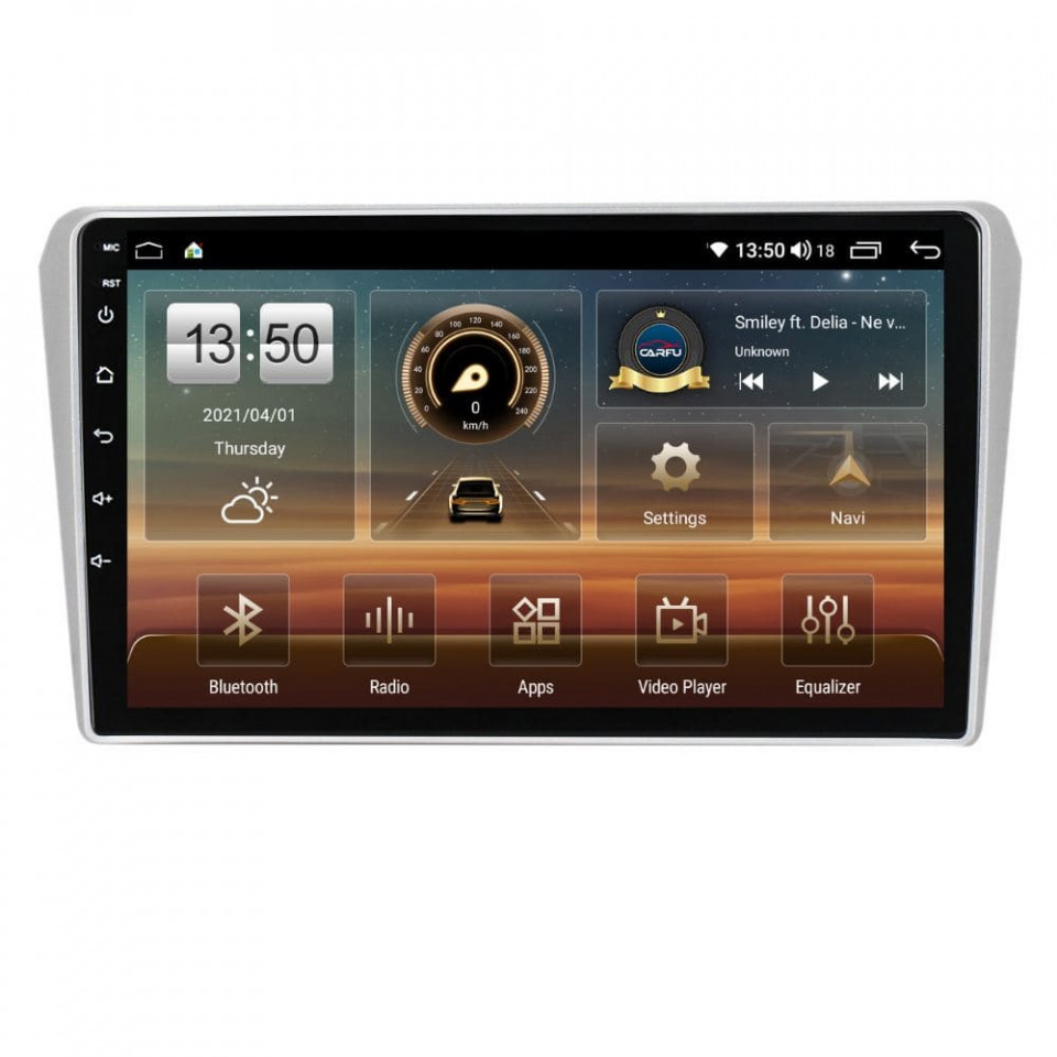 Navigatie dedicata cu Android Toyota Avensis T25 2003 - 2009, 4GB RAM, Radio GPS Dual Zone, Display HD QLED 9" Touchscreen, Internet Wi-Fi si slot SIM 4G, Bluetooth, MirrorLink, USB
