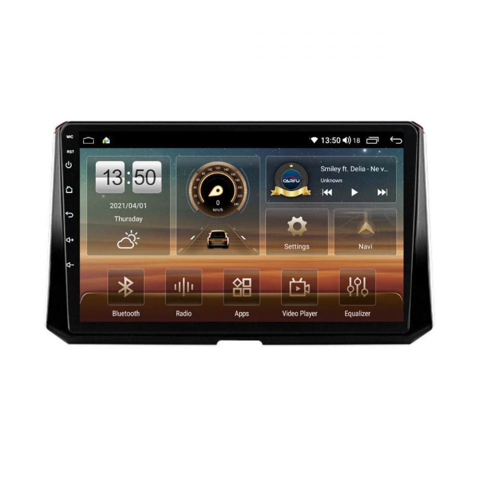 Navigatie dedicata cu Android Toyota Corolla E21 dupa 2019, 4GB RAM, Radio GPS Dual Zone, Display HD QLED 10" Touchscreen, Internet Wi-Fi si slot SIM 4G, Bluetooth, MirrorLink, USB