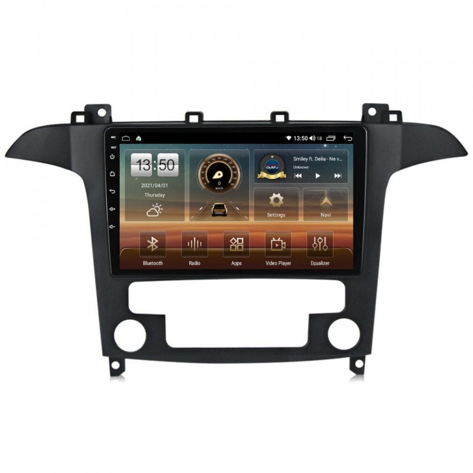 Navigatie dedicata cu Android Ford S-Max I / Galaxy II 2006 - 2015, clima automata, 6GB RAM, Radio GPS Dual Zone, Display HD QLED 9" Touchscreen, Internet Wi-Fi si slot SIM 4G, Bluetooth, MirrorLink, USB