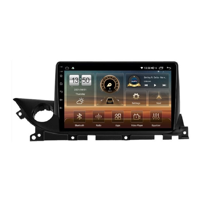 Navigatie dedicata cu Android Mazda 6 dupa 2018, 6GB RAM, Radio GPS Dual Zone, Display HD QLED 9" Touchscreen, Internet Wi-Fi si slot SIM 4G, Bluetooth, MirrorLink, USB