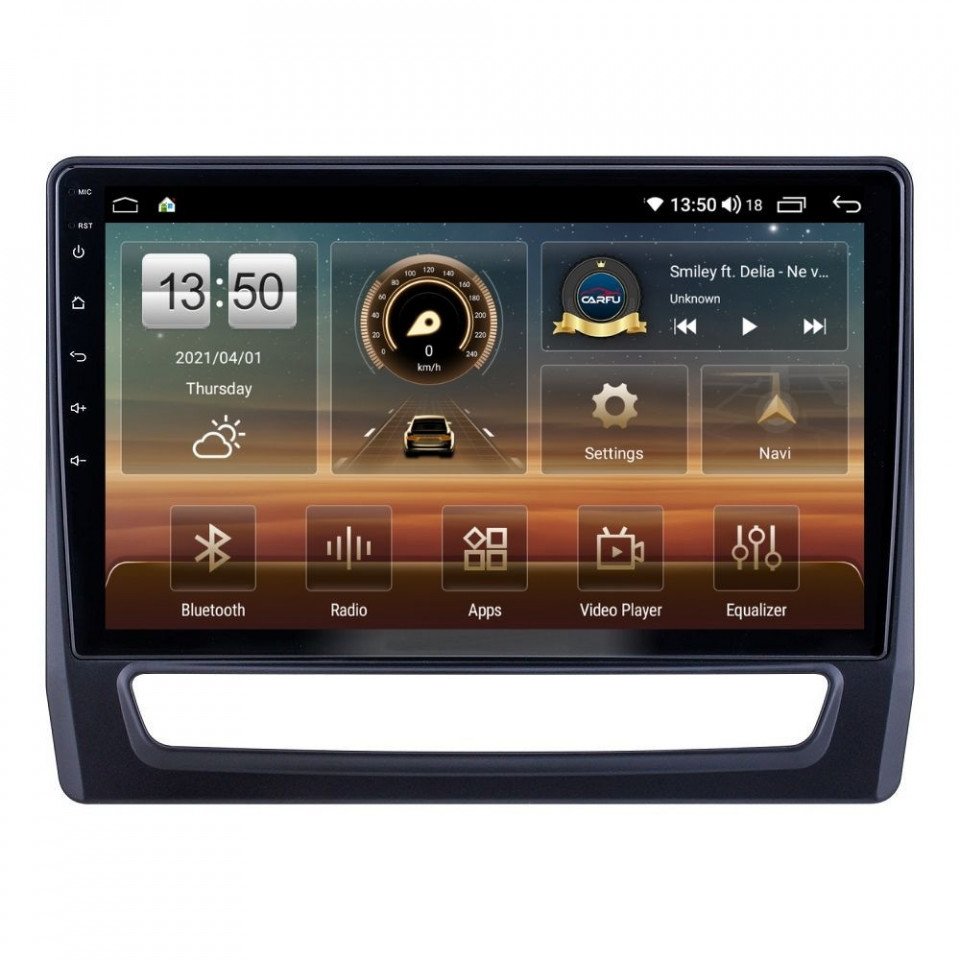 Navigatie dedicata cu Android Mitsubishi ASX dupa 2019, 6GB RAM, Radio GPS Dual Zone, Display HD QLED 10" Touchscreen, Internet Wi-Fi si slot SIM 4G, Bluetooth, MirrorLink, USB