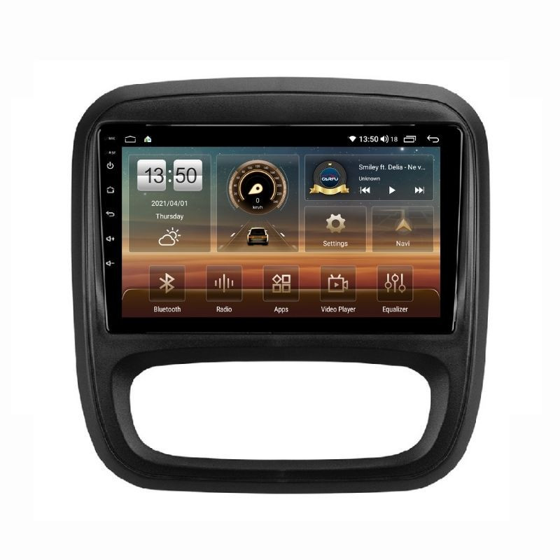 Navigatie dedicata cu Android Opel Vivaro B 2014 - 2019, 6GB RAM, Radio GPS Dual Zone, Display HD QLED 9" Touchscreen, Internet Wi-Fi si slot SIM 4G, Bluetooth, MirrorLink, USB
