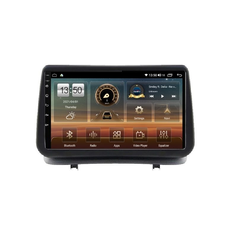 Navigatie dedicata cu Android Renault Clio III 2005 - 2012, 6GB RAM, Radio GPS Dual Zone, Display HD QLED 9" Touchscreen, Internet Wi-Fi si slot SIM 4G, Bluetooth, MirrorLink, USB