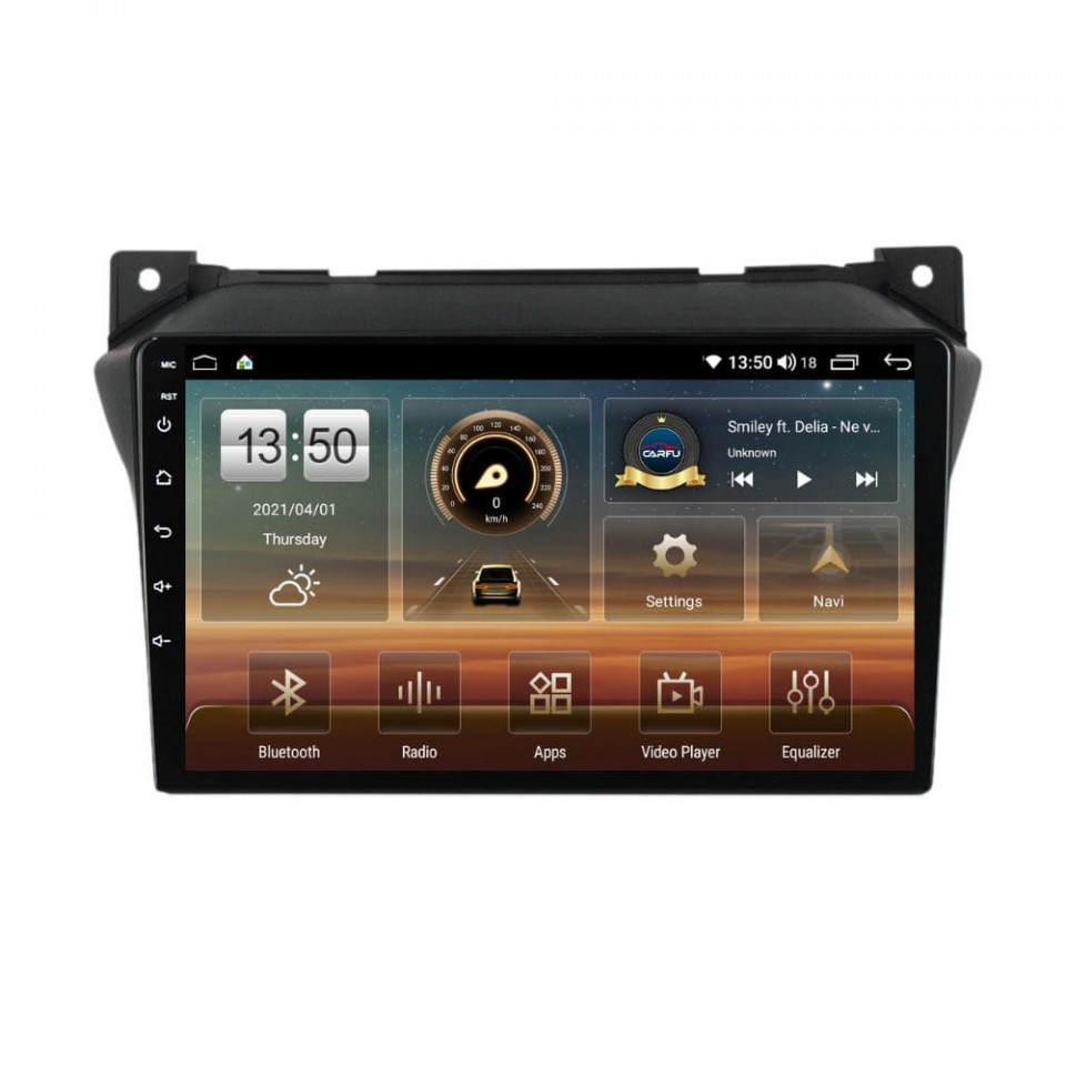 Navigatie dedicata cu Android Suzuki Alto VII 2009 - 2016, 6GB RAM, Radio GPS Dual Zone, Display HD QLED 9" Touchscreen, Internet Wi-Fi si slot SIM 4G, Bluetooth, MirrorLink, USB