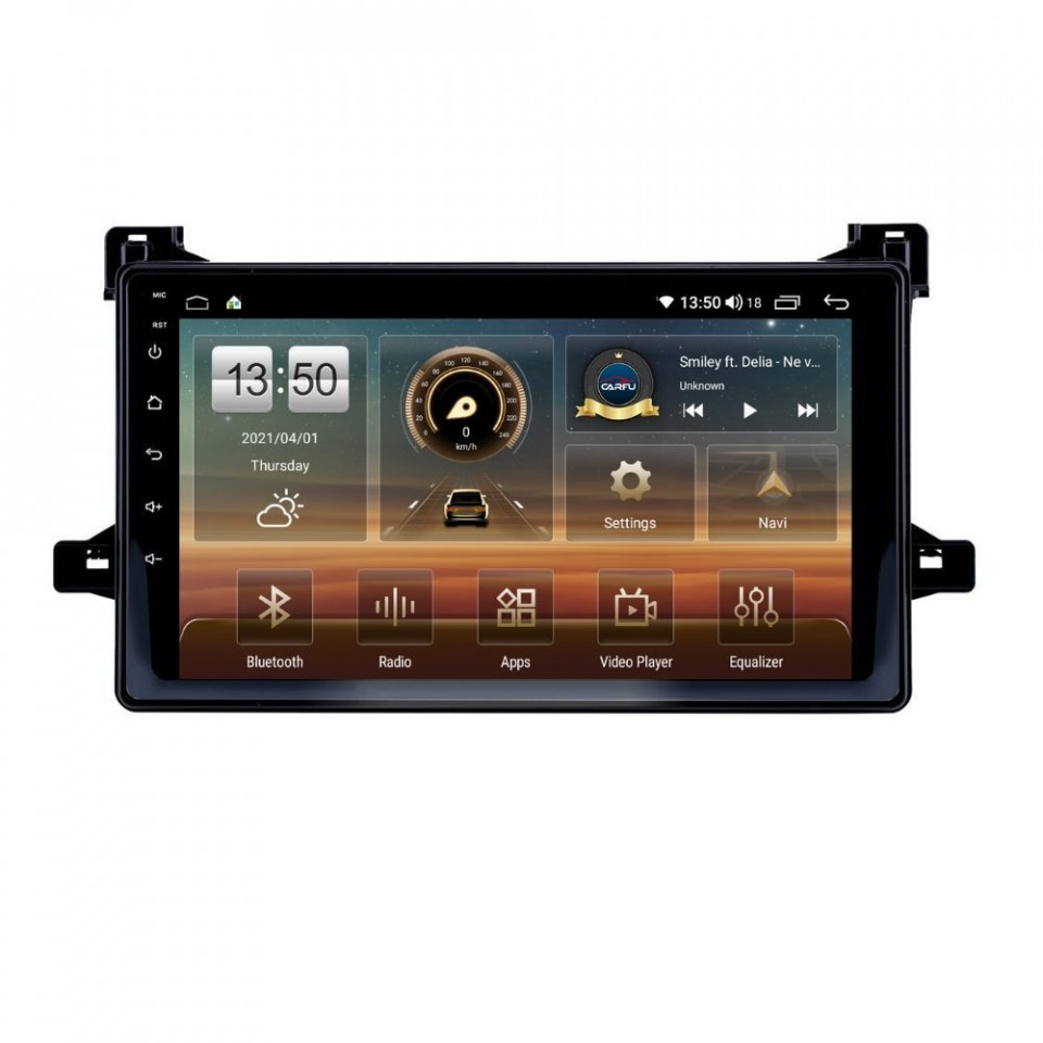 Navigatie dedicata cu Android Toyota Prius W5 dupa 2015, 6GB RAM, Radio GPS Dual Zone, Display HD QLED 9" Touchscreen, Internet Wi-Fi si slot SIM 4G, Bluetooth, MirrorLink, USB