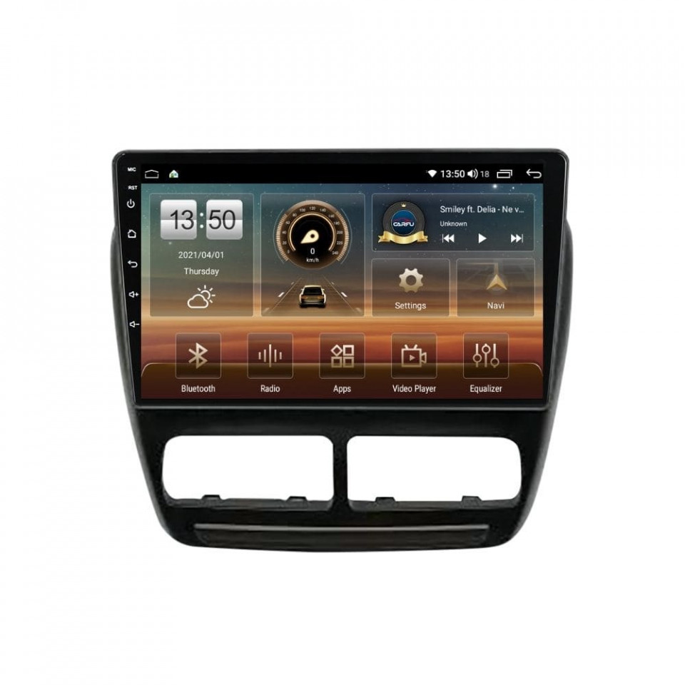 Navigatie dedicata cu Android Fiat Doblo 2010 - 2015, 8GB RAM, Radio GPS Dual Zone, Display HD QLED 10" Touchscreen, Internet Wi-Fi si slot SIM 4G, Bluetooth, MirrorLink, USB
