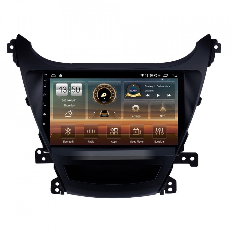 Navigatie dedicata cu Android Hyundai Elantra V 2014 - 2016, 8GB RAM, Radio GPS Dual Zone, Display HD QLED 9" Touchscreen, Internet Wi-Fi si slot SIM 4G, Bluetooth, MirrorLink, USB