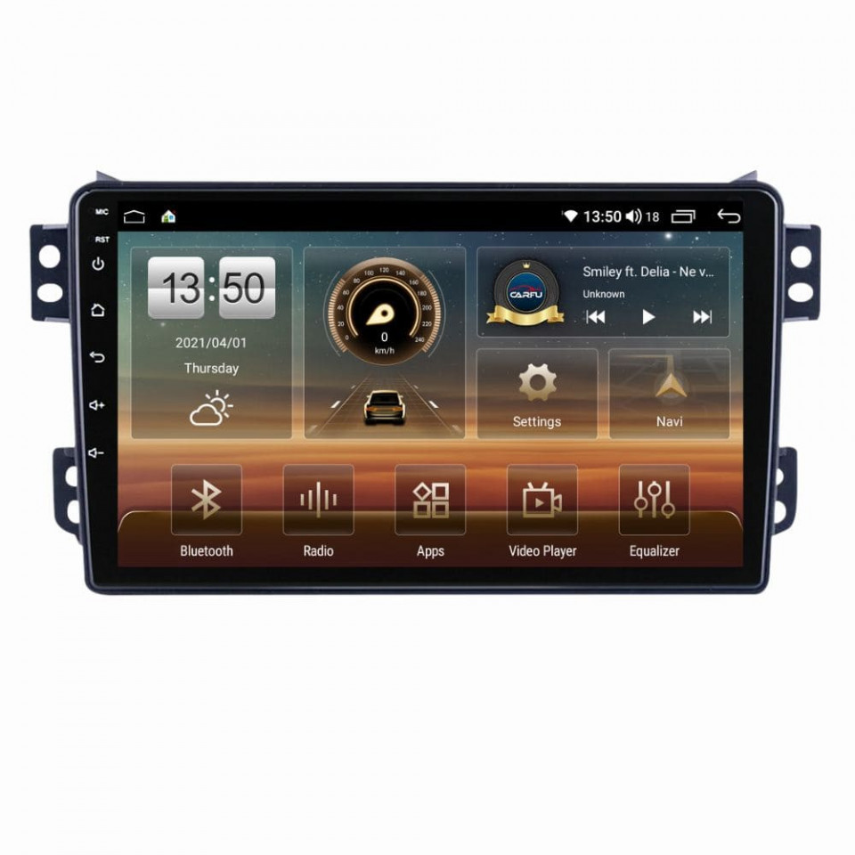Navigatie dedicata cu Android Opel Agila 2007 - 2014, 8GB RAM, Radio GPS Dual Zone, Display HD QLED 9" Touchscreen, Internet Wi-Fi si slot SIM 4G, Bluetooth, MirrorLink, USB