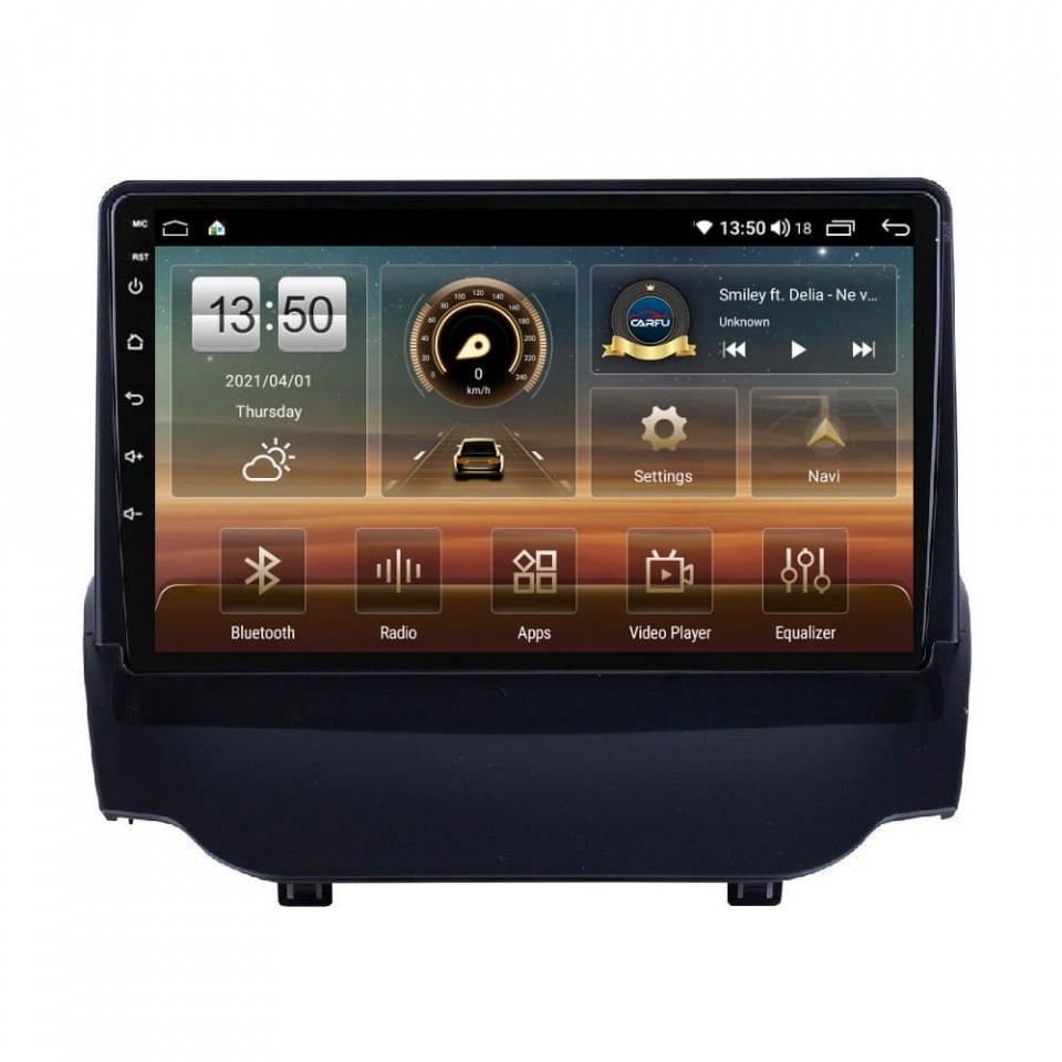 Navigatie dedicata cu Android Ford Ecosport 2012 - 2018, 8GB RAM, Radio GPS Dual Zone, Display HD QLED 9" Touchscreen, Internet Wi-Fi si slot SIM 4G, Bluetooth, MirrorLink, USB