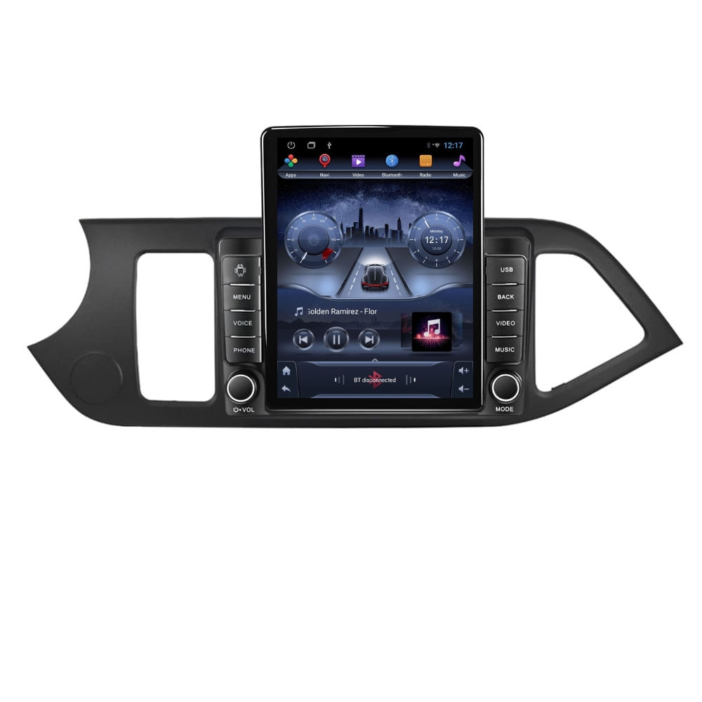 Navigatie dedicata cu Android Kia Picanto II 2011 - 2017, 2GB RAM, Radio GPS Dual Zone, Touchscreen IPS 9.7" HD tip Tesla, Internet Wi-Fi, Bluetooth, MirrorLink, USB