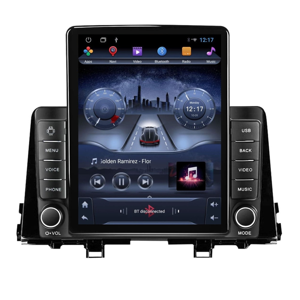 Navigatie dedicata cu Android Kia Picanto dupa 2017, 2GB RAM, Radio GPS Dual Zone, Touchscreen IPS 9.7" HD tip Tesla, Internet Wi-Fi, Bluetooth, MirrorLink, USB