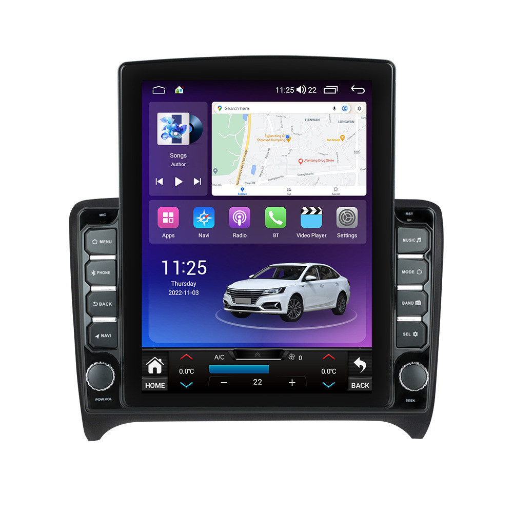 Navigatie dedicata cu Android Audi TT 2006 - 2015, 4GB RAM, Radio GPS Dual Zone, Touchscreen IPS 9.7" HD tip Tesla, Internet Wi-Fi si slot SIM 4G, Bluetooth, MirrorLink, USB