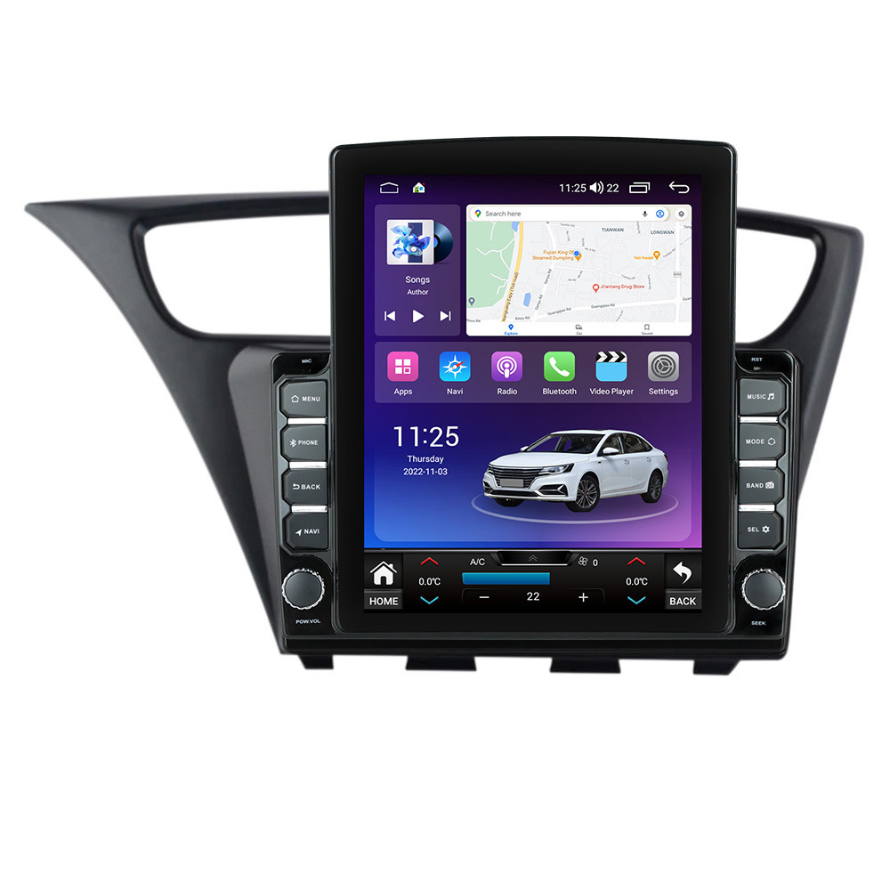 Navigatie dedicata cu Android Honda Civic IX Hatchback 2011 - 2015, 4GB RAM, Radio GPS Dual Zone, Touchscreen IPS 9.7" HD tip Tesla, Internet Wi-Fi si slot SIM 4G, Bluetooth, MirrorLink, USB