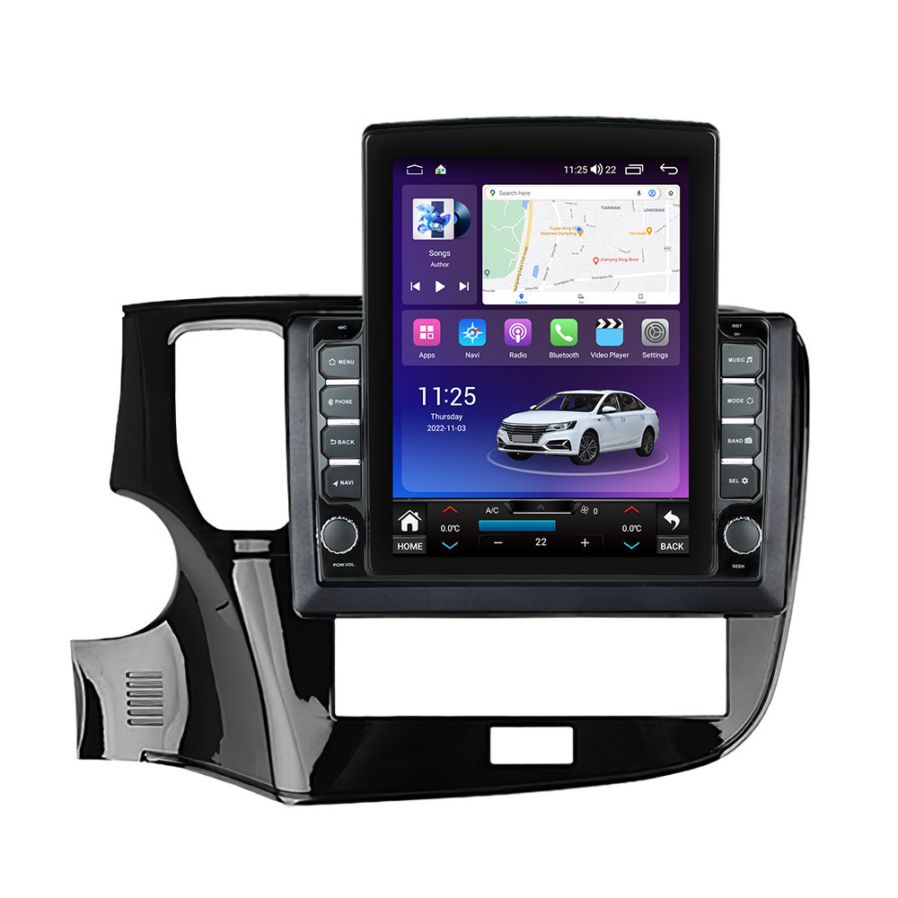 Navigatie dedicata cu Android Mitsubishi Outlander III 2019 - 2021, 4GB RAM, Radio GPS Dual Zone, Touchscreen IPS 9.7" HD tip Tesla, Internet Wi-Fi si slot SIM 4G, Bluetooth, MirrorLink, USB