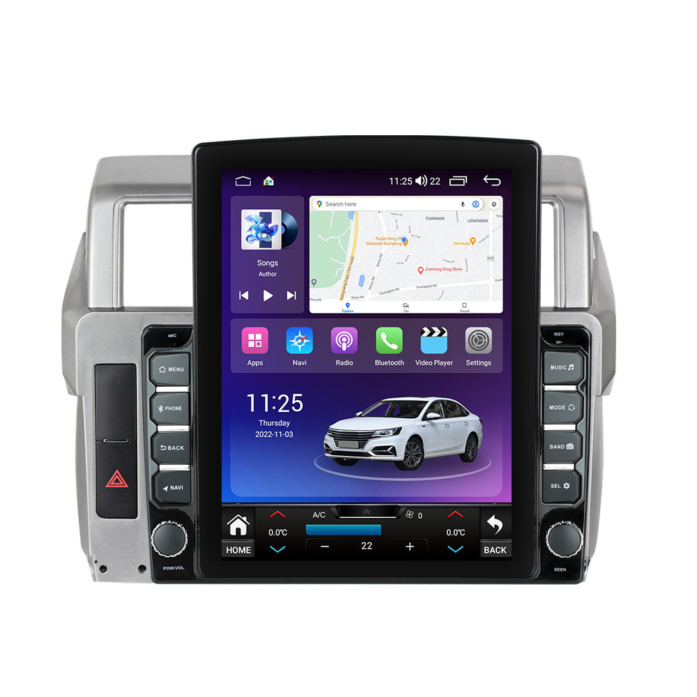 Navigatie dedicata cu Android Toyota Land Cruiser Prado J150 2013 - 2017, 4GB RAM, Radio GPS Dual Zone, Touchscreen IPS 9.7" HD tip Tesla, Internet Wi-Fi si slot SIM 4G, Bluetooth, MirrorLink, USB