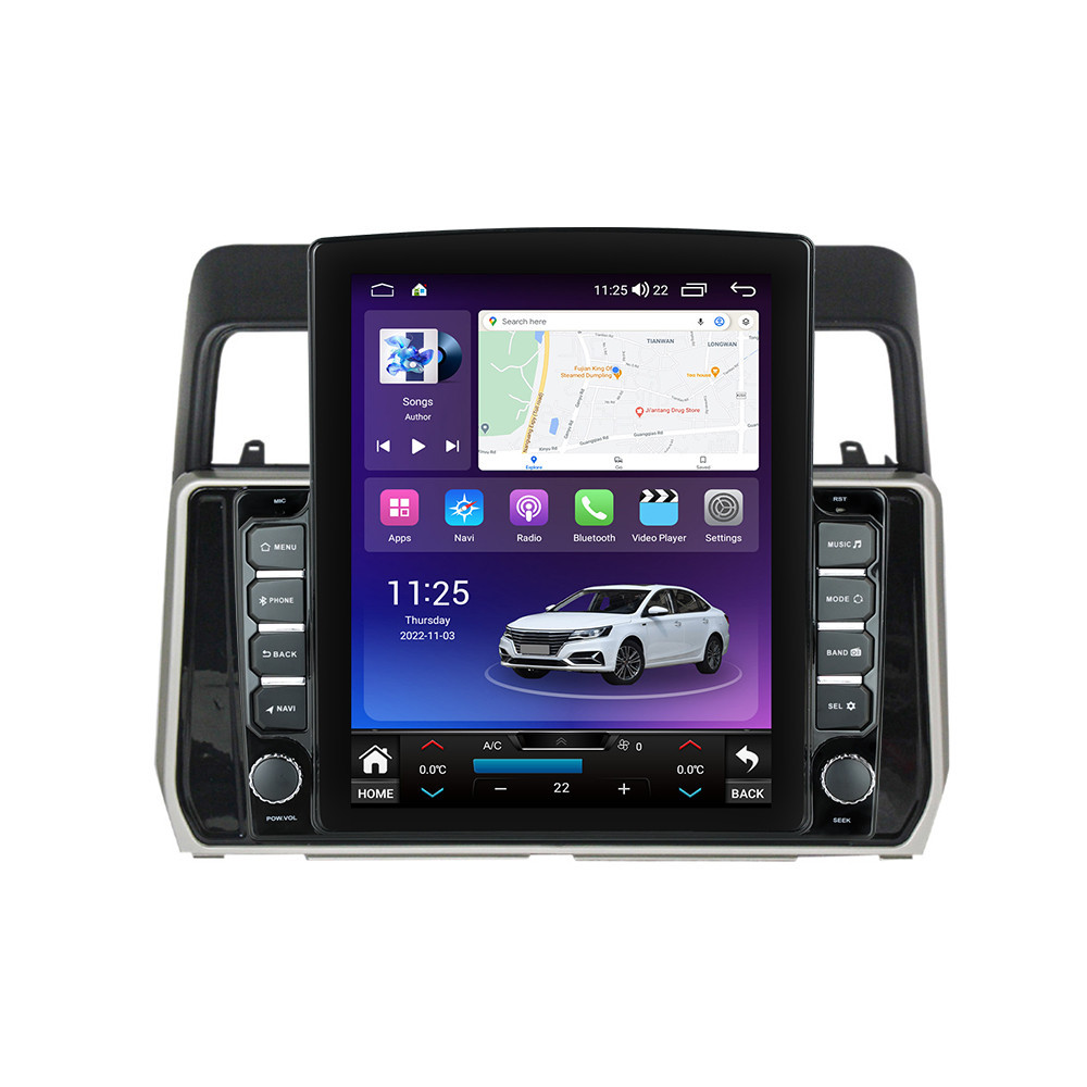 Navigatie dedicata cu Android Toyota Land Cruiser Prado J150 dupa 2017, 4GB RAM, Radio GPS Dual Zone, Touchscreen IPS 9.7" HD tip Tesla, Internet Wi-Fi si slot SIM 4G, Bluetooth, MirrorLink, USB