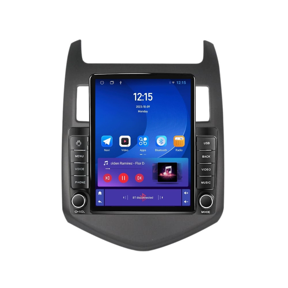 Navigatie dedicata cu Android Chevrolet Aveo 2011 - 2014, 1GB RAM, Radio GPS Dual Zone, Touchscreen IPS 9.7" HD tip Tesla, Internet Wi-Fi, Bluetooth, MirrorLink, USB