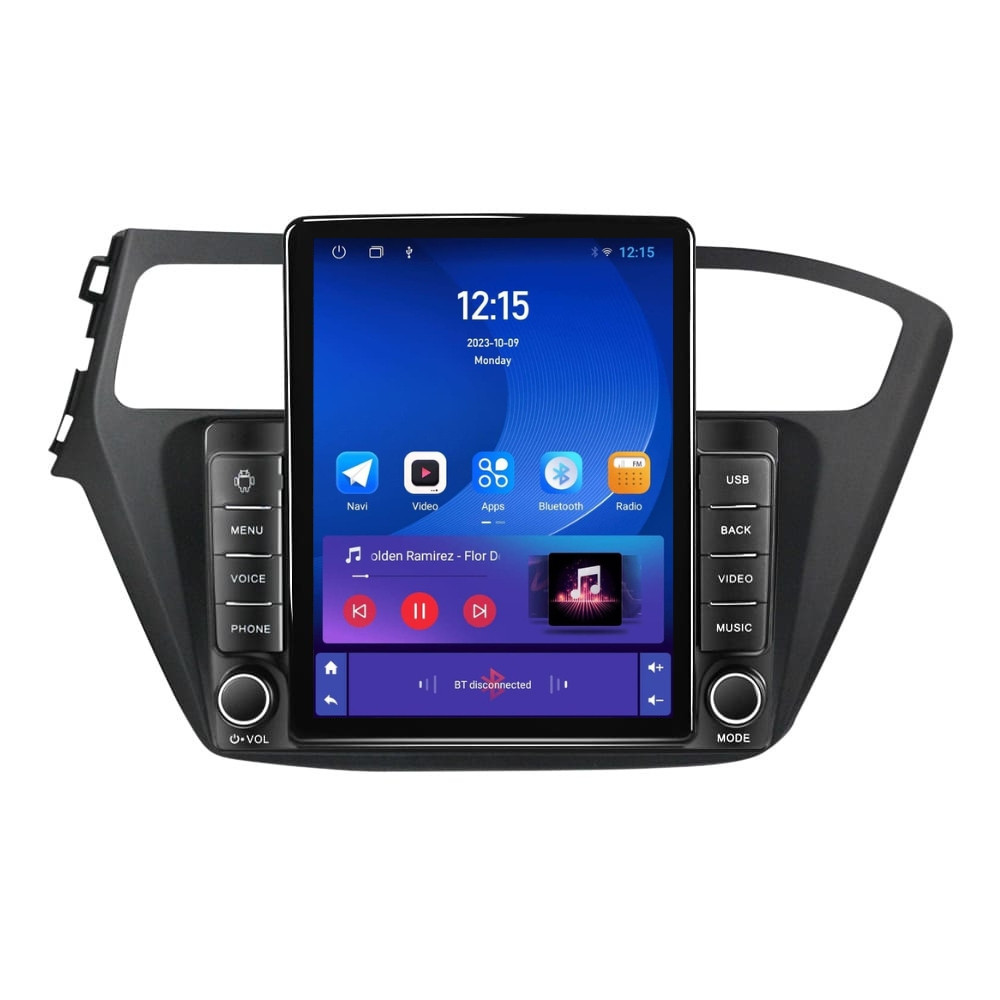 Navigatie dedicata cu Android Hyundai i20 2014 - 2018, 1GB RAM, Radio GPS Dual Zone, Touchscreen IPS 9.7" HD tip Tesla, Internet Wi-Fi, Bluetooth, MirrorLink, USB