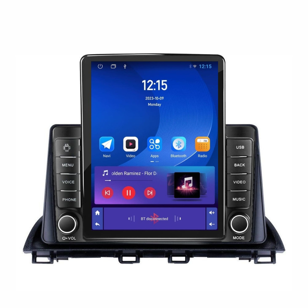 Navigatie dedicata cu Android Mazda 3 2013 - 2019, 1GB RAM, Radio GPS Dual Zone, Touchscreen IPS 9.7" HD tip Tesla, Internet Wi-Fi, Bluetooth, MirrorLink, USB