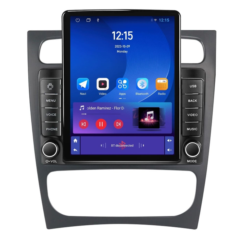 Navigatie dedicata cu Android Mercedes C-Class W203 2000 - 2004, 1GB RAM, Radio GPS Dual Zone, Touchscreen IPS 9.7" HD tip Tesla, Internet Wi-Fi, Bluetooth, MirrorLink, USB