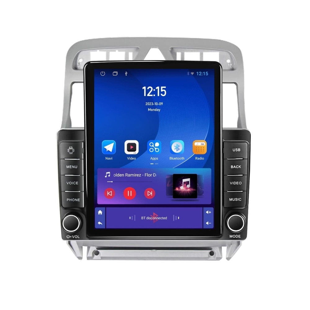 Navigatie dedicata cu Android Peugeot 307 2000 - 2013, 1GB RAM, Radio GPS Dual Zone, Touchscreen IPS 9.7" HD tip Tesla, Internet Wi-Fi, Bluetooth, MirrorLink, USB