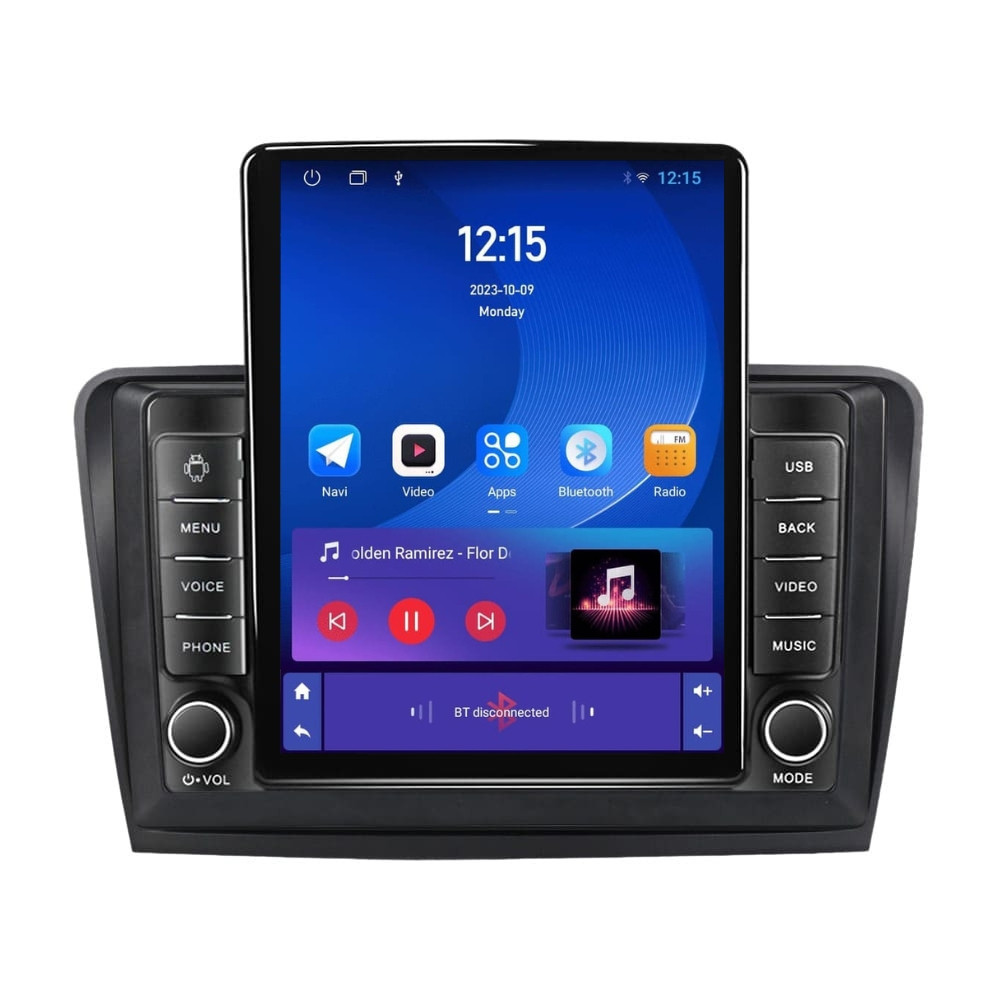 Navigatie dedicata cu Android Skoda Superb II 2008 - 2015, 1GB RAM, Radio GPS Dual Zone, Touchscreen IPS 9.7" HD tip Tesla, Internet Wi-Fi, Bluetooth, MirrorLink, USB