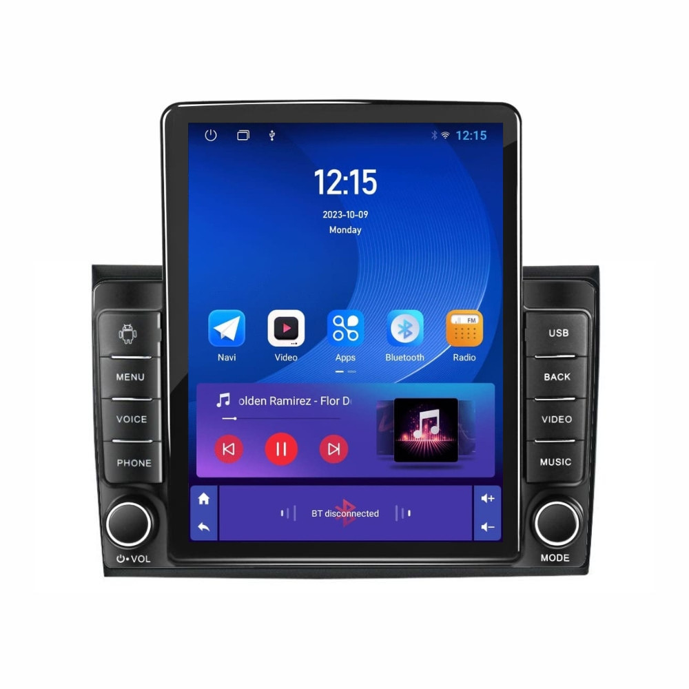 Navigatie dedicata cu Android Fiat Bravo 2007 - 2016, 1GB RAM, Radio GPS Dual Zone, Touchscreen IPS 9.7" HD tip Tesla, Internet Wi-Fi, Bluetooth, MirrorLink, USB