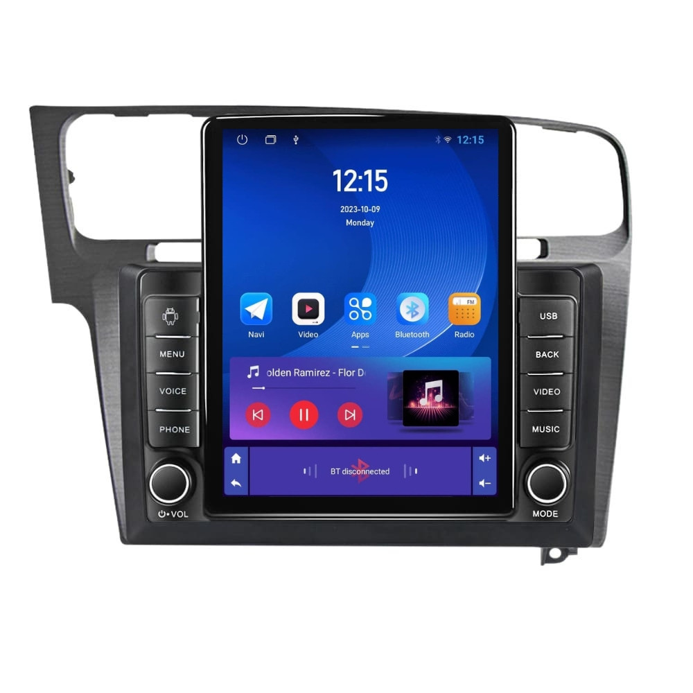 Navigatie dedicata cu Android VW Golf VII 2012 - 2019, argintiu, 1GB RAM, Radio GPS Dual Zone, Touchscreen IPS 9.7" HD tip Tesla, Internet Wi-Fi, Bluetooth, MirrorLink, USB